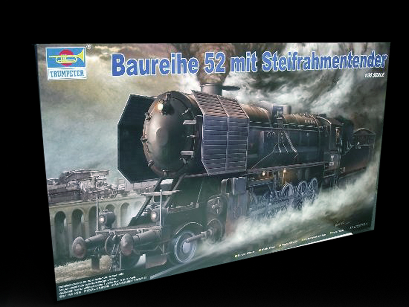 Boîte du kit Trumpeter de la locomotive à vapeur Baureihe 52 à l'échelle 1/35