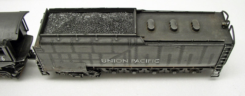Tender Union Pacific chargé de charbon de la maquette de locomotive Big Boy