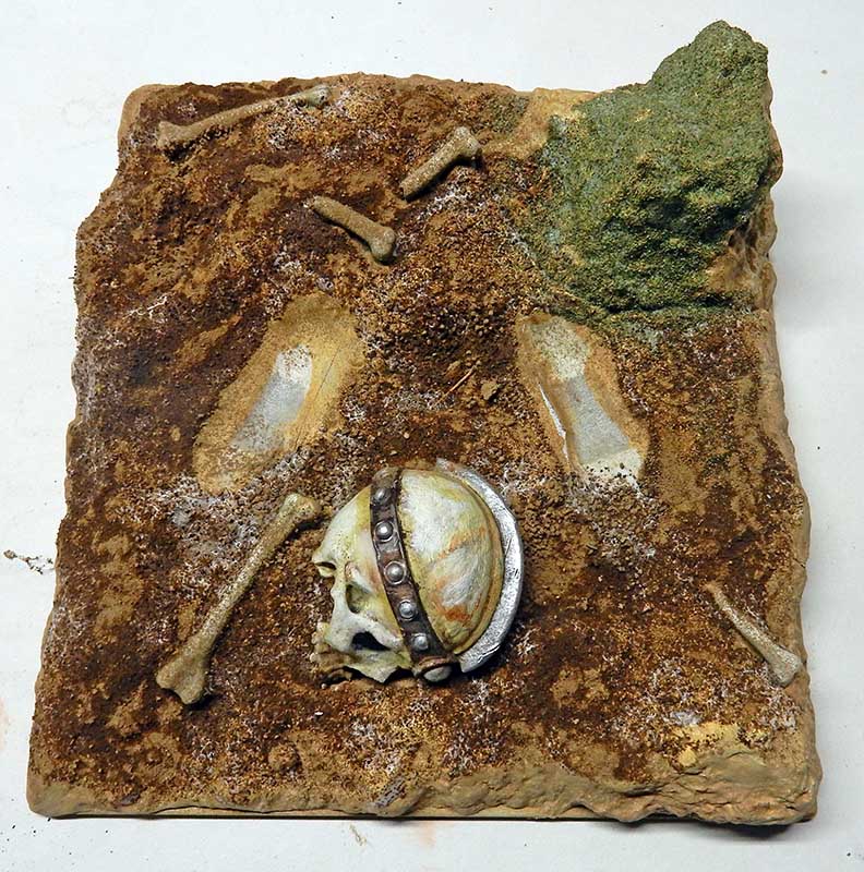 Image de Conan le Destructeur en cours de peinture sur le tutoriel de maquettisme à l'échelle 1/5ème