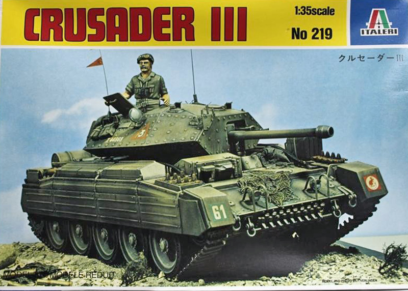Boîte de maquette Italeri 1/35 du char britannique Crusader III numéro 219