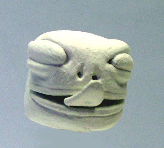Pièce de maquette King Tigre Rustique sculptée dans un matériau clair non peint