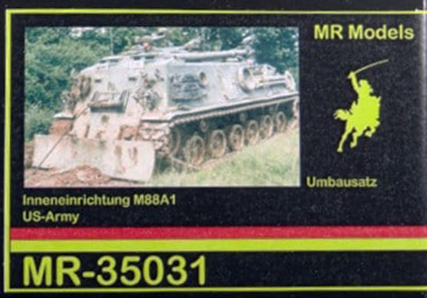 Boîte du kit de détaillage MR Models MR-35031, aménagement intérieur du M88A1 US Army