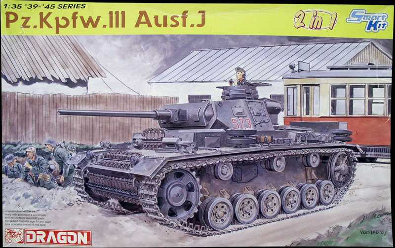 Boîte de maquette Dragon au 1/35 du char allemand Panzer III Ausf.J numéro 523