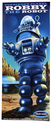 Boîte du kit de maquette Robby le Robot du film Forbidden Planet par Polar Lights