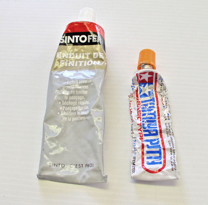 Tubes de mastic Sintofer enduit de finition et de mastic Tamiya Putty pour maquettisme
