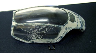 Verrière transparente moulée sous vide pour cockpit de la maquette d'épave spatiale