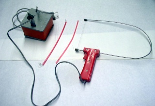 Outils de découpe à fil chaud pour polystyrène extrudé avec poignée rouge et transformateur