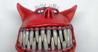 Large-scale "Squig" sculpture & painting
